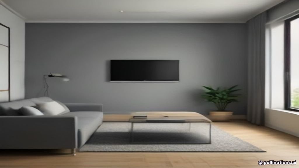 Modern home interior featuring smart devices for security and convenience