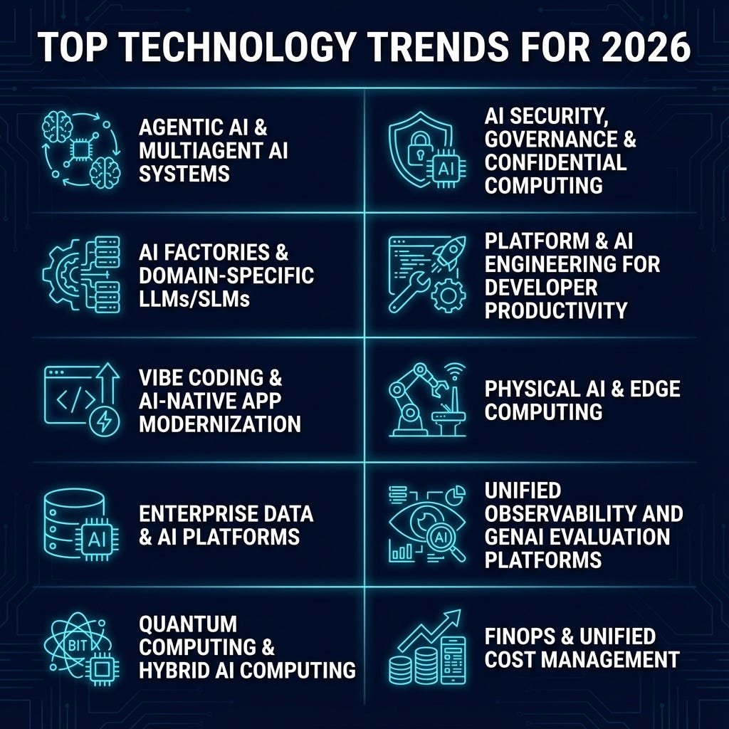 Abstract representation of future technology trends in 2026