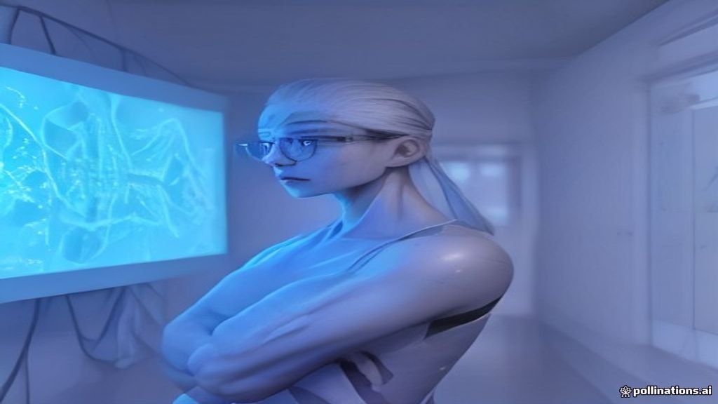 A surgeon utilizing augmented reality for a medical procedure.