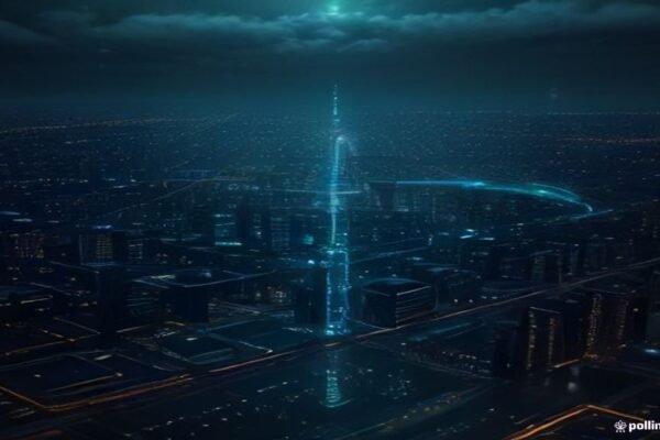 Visual representation of edge computing technology and data networks