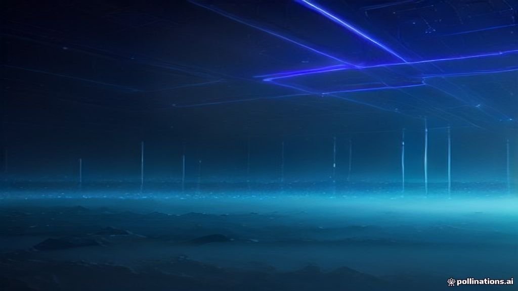 Visual representation of the decentralized Web3 network and blockchain connectivity